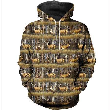 3D All Over Printed Deer Camo Shirts And Shorts DT051105