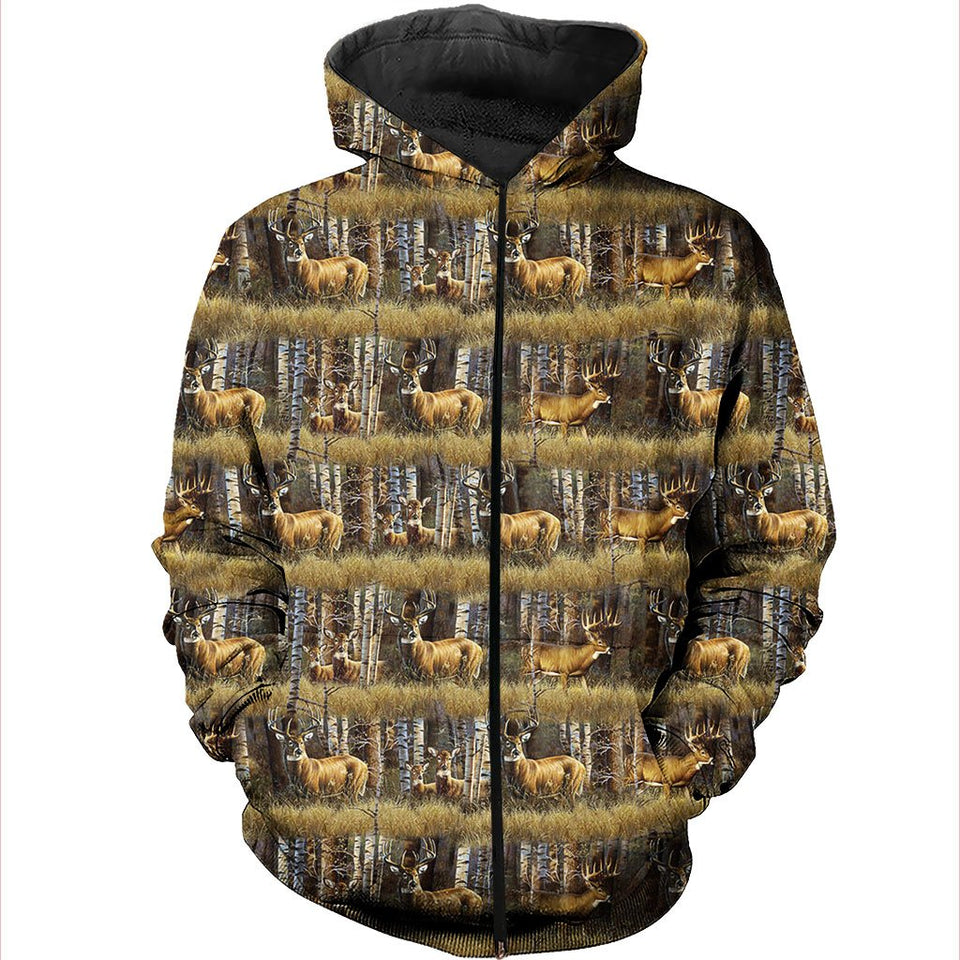 3D All Over Printed Deer Camo Shirts And Shorts DT051105