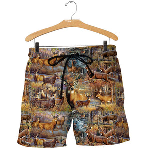 3D All Over Printed Deer Shirts And Shorts DT091101