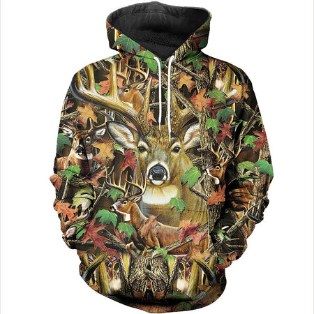 3D All Over Printed Deer Camo Shirts And Shorts DT091106