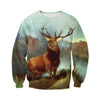 3D Printed Deer T Shirt Long sleeve Hoodie DT220601