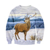 3D Printed Deer T Shirt Long sleeve Hoodie DT220603