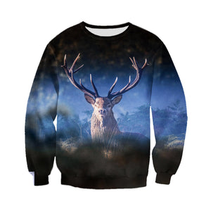 3D Printed Deer T Shirt Long sleeve Hoodie DT220604