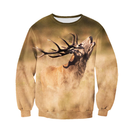 3D Printed Deer T Shirt Long sleeve Hoodie DT220605