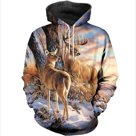 3D All Over Printed Deer Shirts And Shorts DT301001