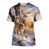 3D All Over Printed Deer Shirts And Shorts DT301001