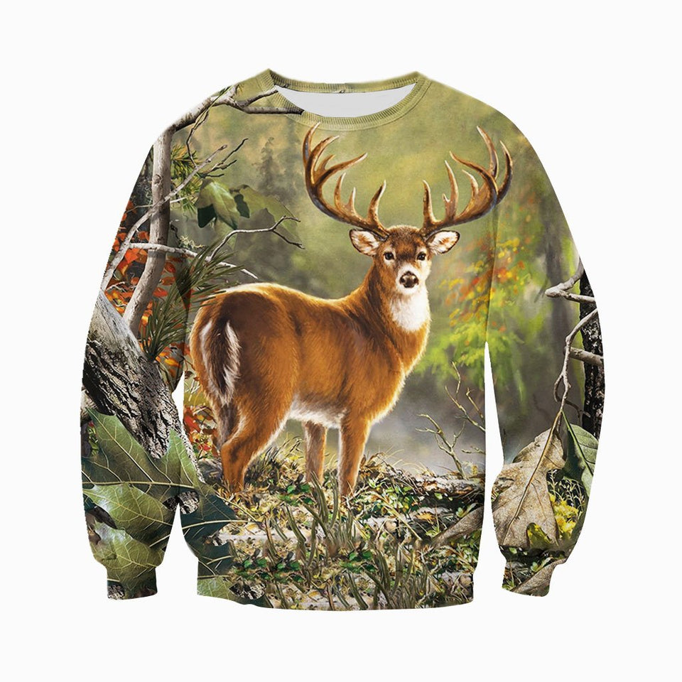 3D All Over Printed Deer Shirts And Shorts DT301007