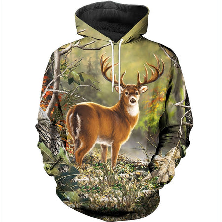 3D All Over Printed Deer Shirts And Shorts DT301007