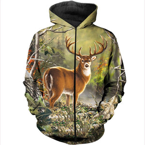 3D All Over Printed Deer Shirts And Shorts DT301007