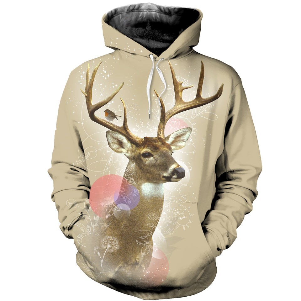 3D Printed Deer Hoodie T-shirt DT070504