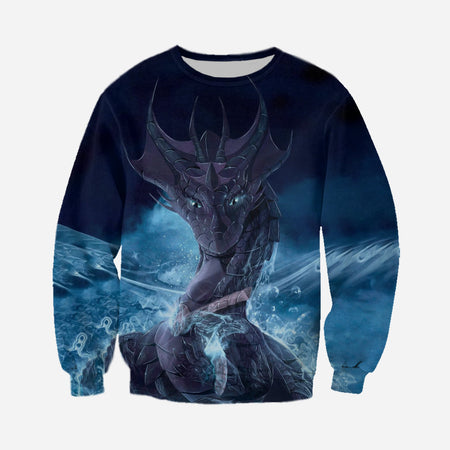 3D Printed Dragon T Shirt Long sleeve Hoodie DT150501