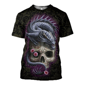 3D Printed Dragon T Shirt Long sleeve Hoodie DT190507