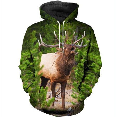 3D All Over Printed Elk Shirts And Shorts DT301002