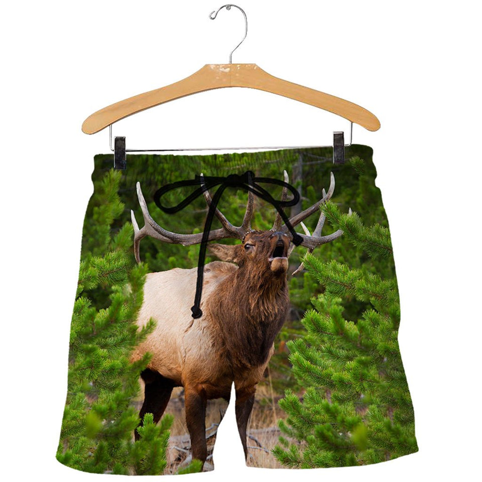 3D All Over Printed Elk Shirts And Shorts DT301002