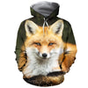 3D Printed Fox Hoodie T-shirt DT050504