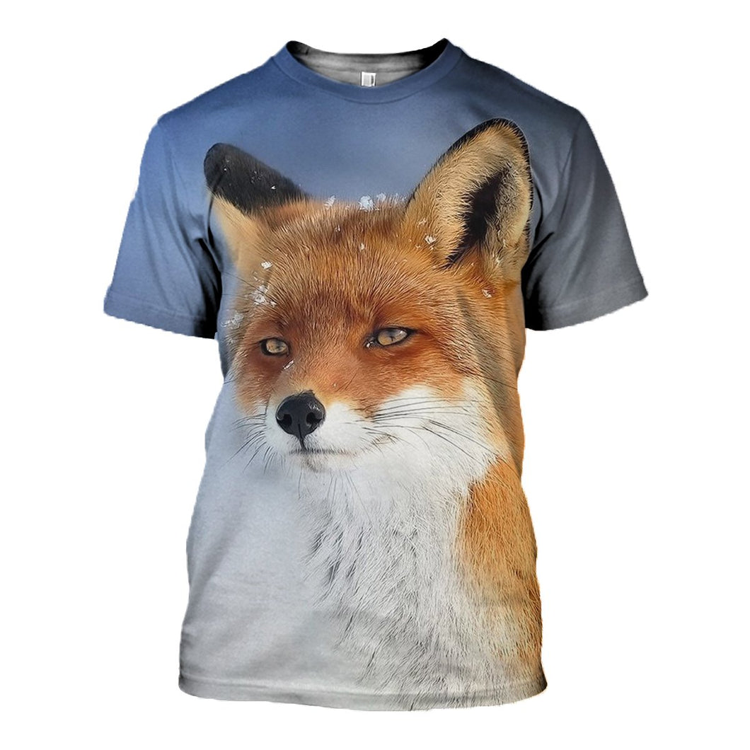 3D Printed Fox Hoodie T-shirt DT050502