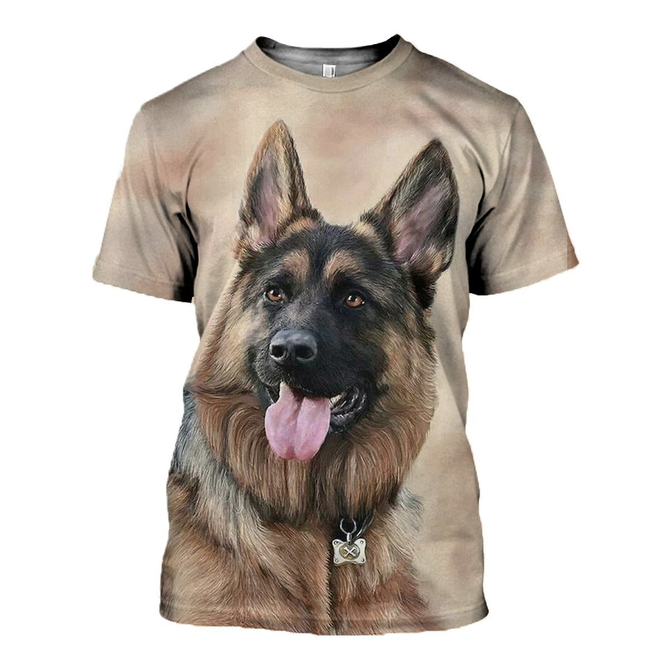 3D Printed German Shepherd Hoodie T-shirt DT050506