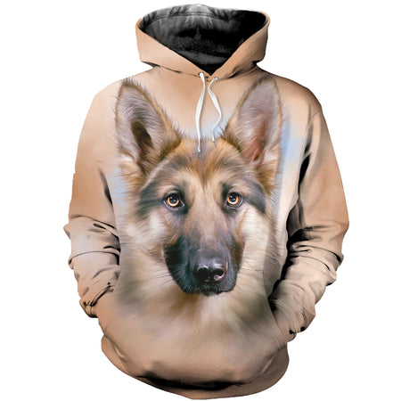 3D Printed German Shepherd Hoodie T-shirt DT050508