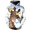 3D Printed Giraffe T shirt Hoodie DT100502