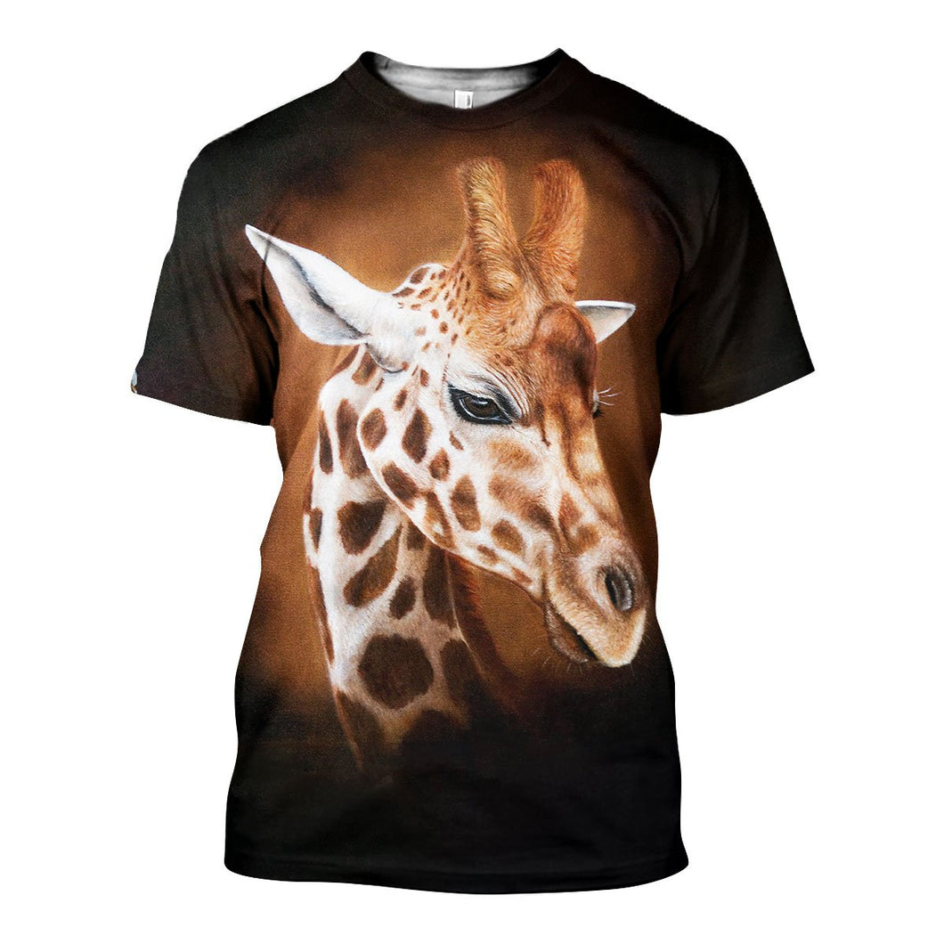 3D All Over Printed Giraffe Shirts And Shorts DT011112