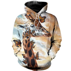 3D Printed Giraffe T Shirt Long sleeve Hoodie DT060606