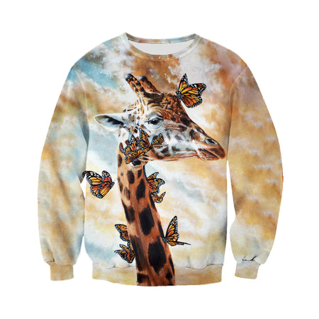 3D Printed Giraffe T Shirt Long sleeve Hoodie DT060606