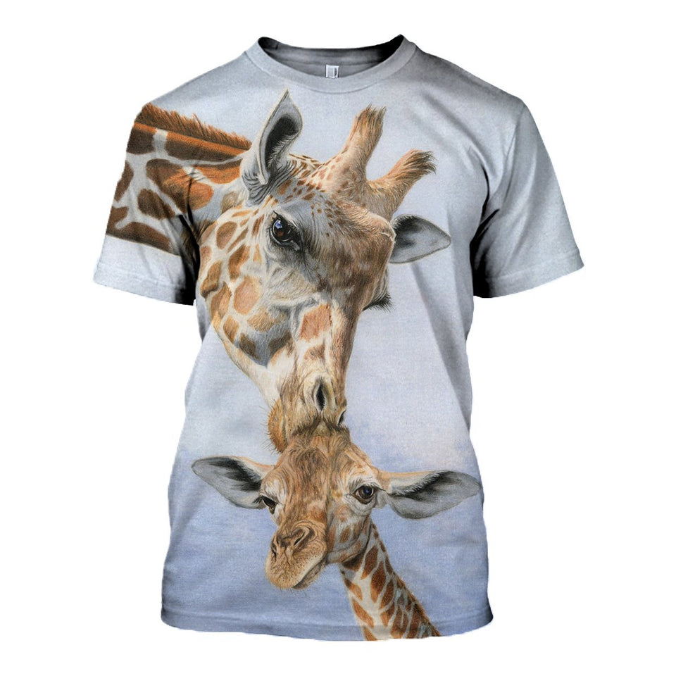 3D Printed Giraffe T Shirt Long sleeve Hoodie DT060607