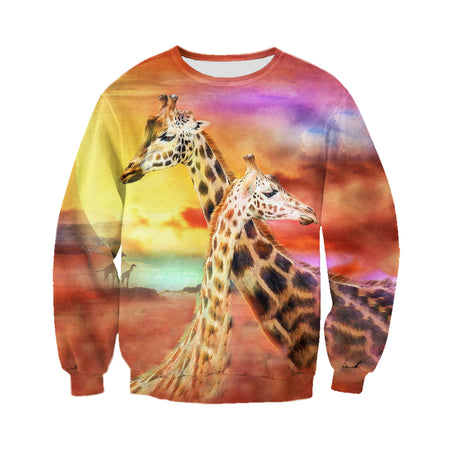 3D Printed Giraffe T Shirt Long sleeve Hoodie DT060603
