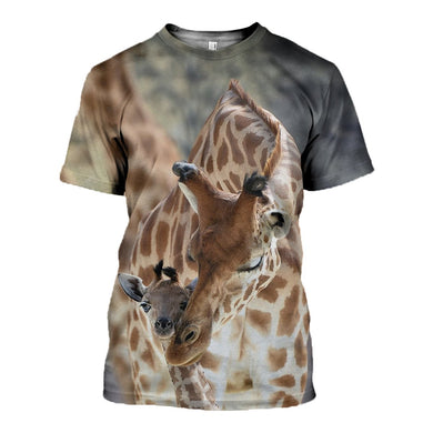 3D Printed Giraffe T Shirt Long sleeve Hoodie DT140504