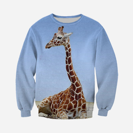 3D Printed Giraffe T Shirt Long sleeve Hoodie DT190508