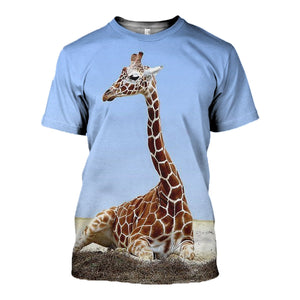 3D Printed Giraffe T Shirt Long sleeve Hoodie DT190508