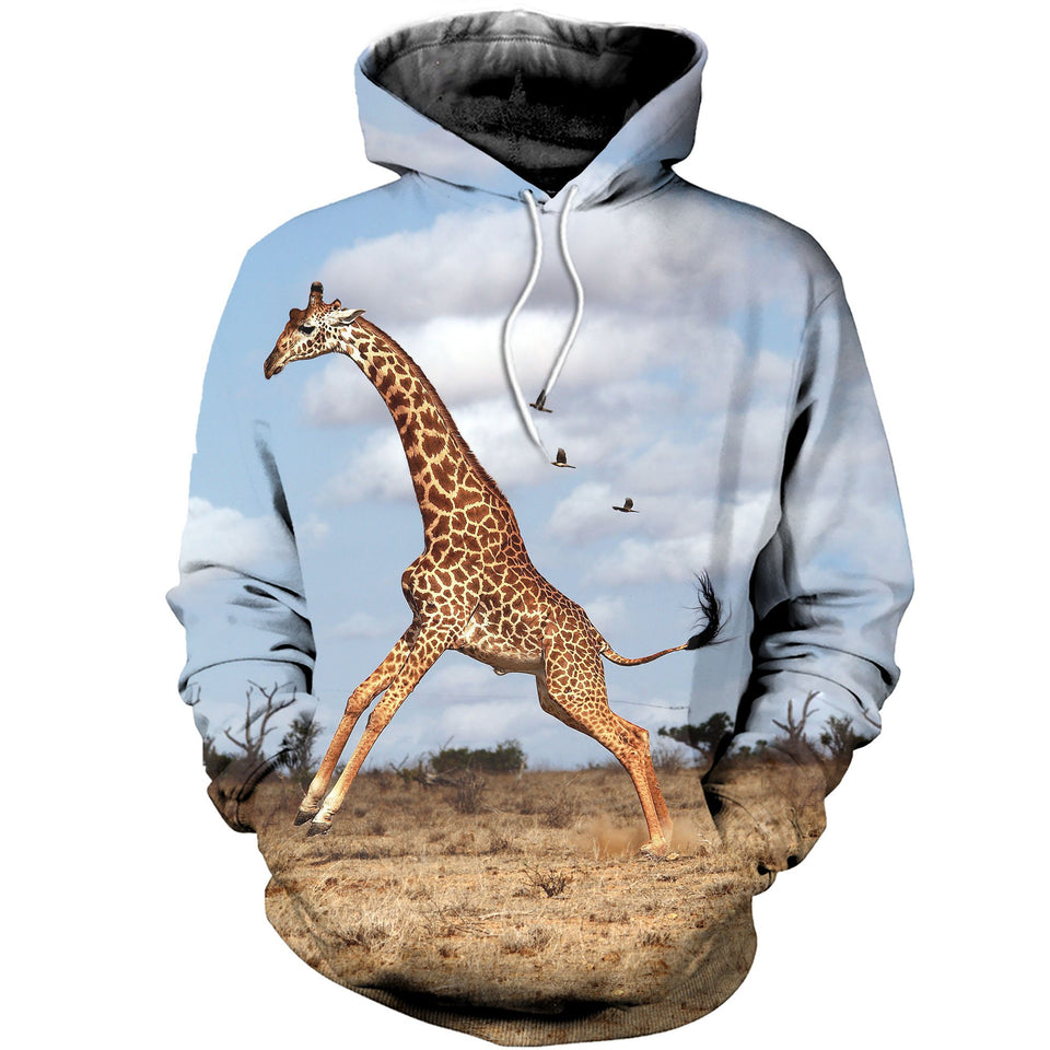 3D Printed Giraffe T Shirt Long sleeve Hoodie DT190503