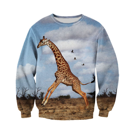3D Printed Giraffe T Shirt Long sleeve Hoodie DT190503