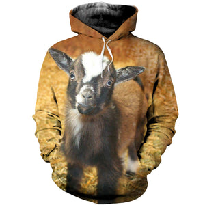 3D Printed Goat T-shirt Hoodie DT070503