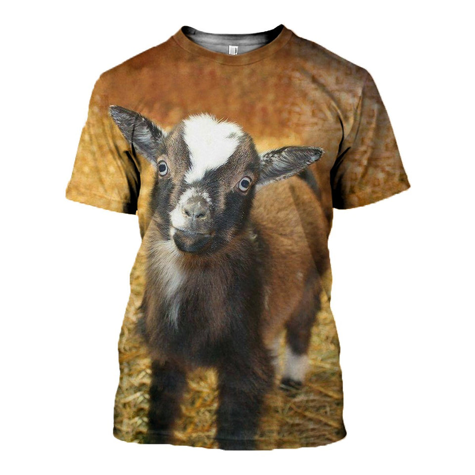 3D Printed Goat T-shirt Hoodie DT070503