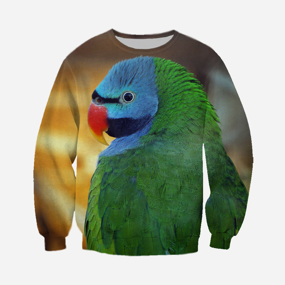 3D printed Green Parrot T-shirt Hoodie DT220701