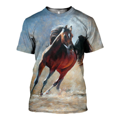 3D Printed Horse T-shirt Hoodie DT100508