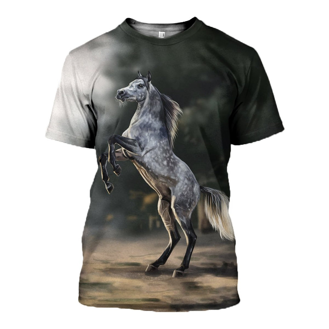 3D Printed Horse T-shirt Hoodie DT100506
