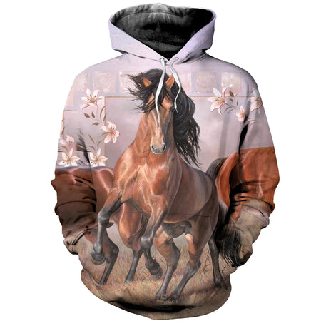 3D Printed Horse T-shirt Hoodie DT100503