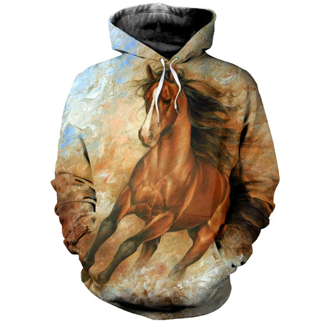 3D Printed Horse T-shirt Hoodie DT100504