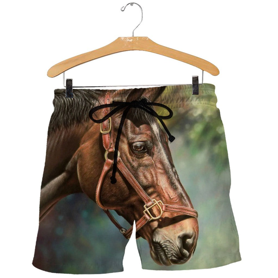 3D All Over Printed Horse Shirts And Shorts DT011106
