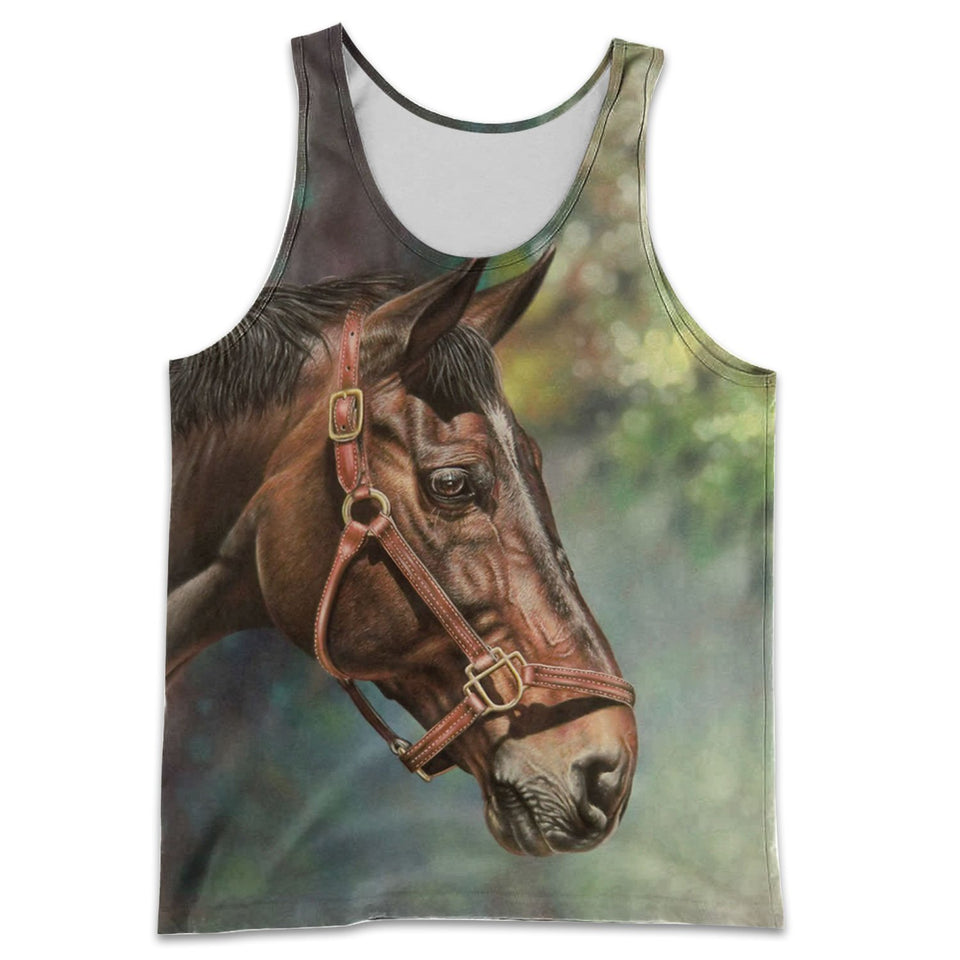 3D All Over Printed Horse Shirts And Shorts DT011106