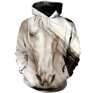 3D Printed Horse T Shirt Long sleeve Hoodie DT060610