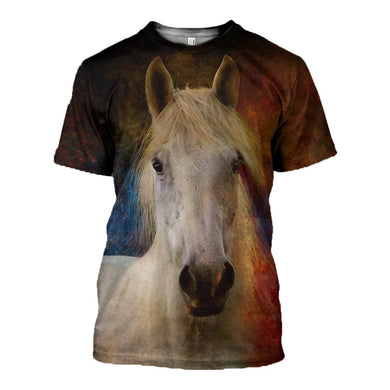 3D Printed Horse T Shirt Long sleeve Hoodie DT060602