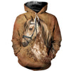 3D Printed Horse T Shirt Long sleeve Hoodie DT190509