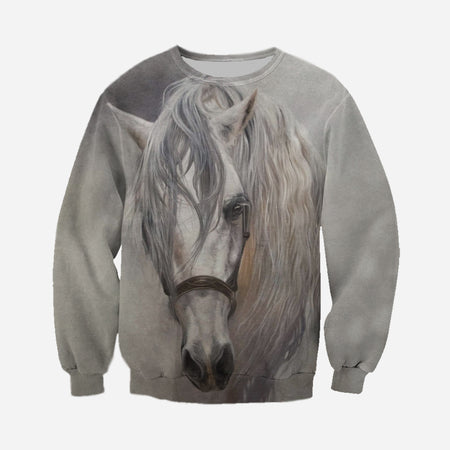 3D Printed Horse T Shirt Long sleeve Hoodie DT190502