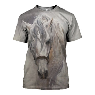 3D Printed Horse T Shirt Long sleeve Hoodie DT190502