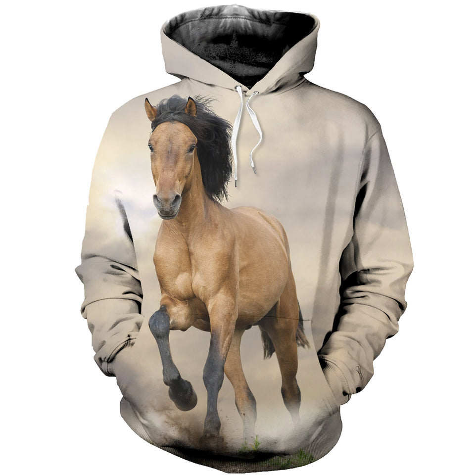 3D Printed Horse T Shirt Long sleeve Hoodie DT11121902