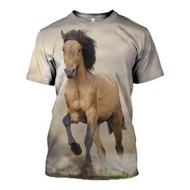 3D Printed Horse T Shirt Long sleeve Hoodie DT11121902