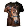 3D Printed Horse T Shirt Long sleeve Hoodie DT190504